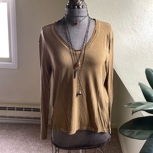 Treasure & Bond Mustard Yellow Long Sleeve